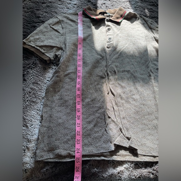 Vintage Men’s Gucci Monogram Slim Fit Polo Size XXL EABB 2010 - Picture 3 of 10